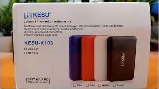 KESUK103 SATA External 25 inch Hard Drive Enclosure  How to make External SSD Drive [upl. by Rezal]