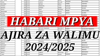 BREAKING AJIRA ZA WALIMU SEPTEMBER 2024 TAARIFA MPYA YA KUupdate taarifa zao [upl. by Jorry984]