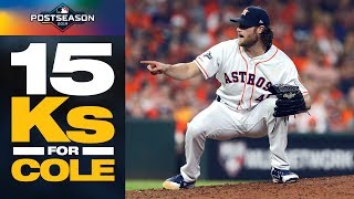 Gerrit Cole GOES OFF vs Rays for 15 strikeouts to lead Astros to ALDS Game 2 win  ALDS Highlights [upl. by Uthrop]