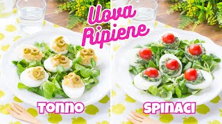 Uova Ripiene di Tonno e di Spinaci – Ricetta Facile e Veloce Antipasto di Pasqua  55Winston55 [upl. by Raman181]