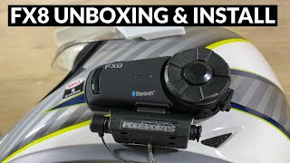 Fodsports FX8 Bluetooth Intercom Unboxing amp Install [upl. by Weinrich]