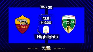 Roma 1927Sporting Sala Consilina 04  5ª giornata  Serie A 20242025  Highlights [upl. by Robillard]