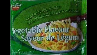 Bowlfull Vegetable Flavour Instant Noodle Soup Dollarama [upl. by Euh]