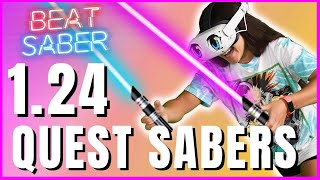 UPDATE 124 HOW TO Get Custom Sabers on Quest 2 Beat Saber [upl. by Otrebmuh]