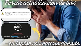 Como forzar actualizacion de bios en una laptop sin bateria Metodos efectivos [upl. by Assirat]