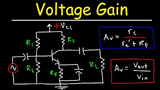 How To Calculate The Voltage Gain of a Transistor Amplifier [upl. by Wamsley]