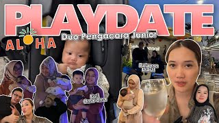 A DAY IN MY LIFE  PLAYDATE DP JUNIOR BARENG OMAOMA DAN TRAGEDI STROLLER RACE 🏁 [upl. by Nimajnab]