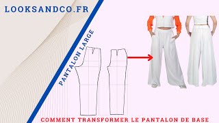 Pantalon large simple et rapide [upl. by Hinman]