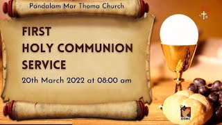 FIRST HOLY COMMUNION SERVICE  PANDALAM MAR THOMA CHURCH  MAR THOMA METROPOLITAN [upl. by Crowley39]