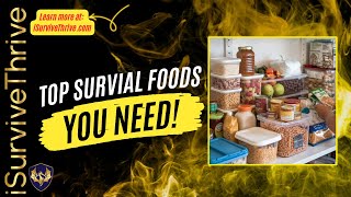 Top Survival Foods to Store The Complete Preppers Food List [upl. by Bette]