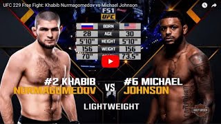 UFC 242 khabib Nurmagomedov vs Michael Johnson full fight [upl. by Aynos]