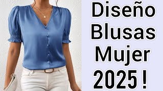 Blusas MUJER 20242025 bonitas BLUSAS FINAS diseños [upl. by Bergin970]