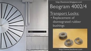 Beogram 40024004 3D Printed Transport Lock Bushings [upl. by Estis]