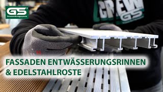 Entwässerung Terrasse Fassadenrinne Entwässerungsrinne hinterlüftet für Dielen Platten Beläge [upl. by Initsed100]