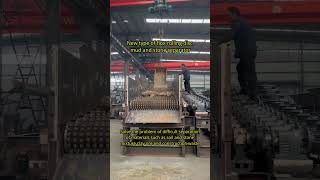 New type of flox rolling disc mud and stone separatorStone Hammer Roller cruher Jaw [upl. by Abil]