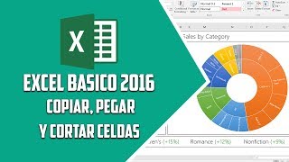 Excel 2016 â€“ Copiar pegar y cortar celdas â€“ Video 7 [upl. by Ginsberg]