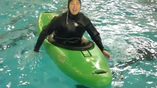 Greenland style kayak rolling  Forward finishing rolls in HD [upl. by Nabi]