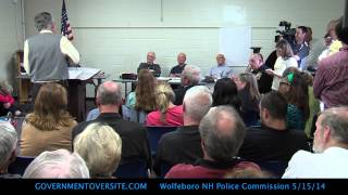 Wolfeboro Police Commission Full Meeting 51514 [upl. by Nairdad]