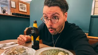 American Eats Classic British Food PienMash with Jellied Eels [upl. by Sacul]