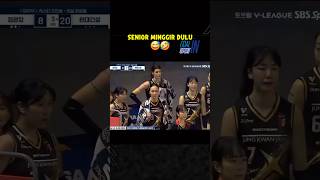 Junior said Minggir dulu kalian 🤣 Redsparks VS Hyundai Hillstate funnyvolleyball megawativoli [upl. by Esiuol]