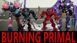 Robot Toys RT01R Beast Wars Transformers Optimus Primal Caesar Red Transparent Version [upl. by Bahner608]