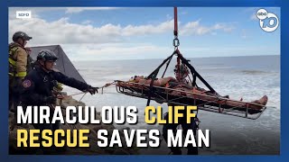 Man rescued after being trapped in cliff for days [upl. by Nawek]