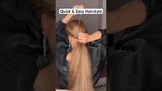 Quick amp Easy Hairstyles for medium to long hair✨😍hairstyle hairtutorial shortsshort hairtok [upl. by Atews]