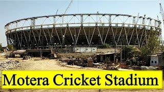 Worlds Biggest Cricket Stadium Construction in India  Motera Stadium Ahmedabad City [upl. by Grimes]