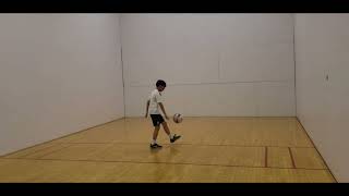 Ben Zhao 13 Years Old Soccer Juggling Against Wall 20240420 [upl. by Noeled778]