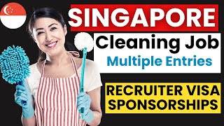 Singapore Cleaning Job with Free VISA Sponsorship  Work in Singapore as a Cleaner Singapore salary [upl. by Karlotta]