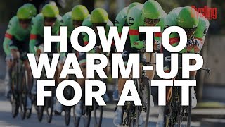 How to warm up for a TT  with Cannondale Drapac  Cycling Weekly [upl. by Ellecrad]