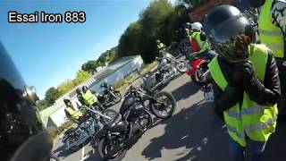 HARLEYDAVIDSON EXPERIENCE TOUR 2017 ESSAI 883 IRON [upl. by Einnij]