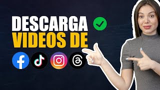 Cómo descargar vídeos de Facebook TikTok Instagram y Threads sin marca de agua para GANAR DINERO [upl. by Nirahs]