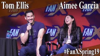 Tom Ellis amp Aimee Garcia  Lucifer Full PanelQampA  FanX Spring 2019 [upl. by Eekcaj]