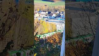 Ein RE 34 in Lennestadt  Grevenbrück 🎥 auf der Burgruine Peperburg [upl. by Naerda]