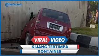 Kecelakaan Kijang Remuk Tertimpa Kontainer Karyawan BUMN Meninggal Terhimpit [upl. by Yentroc191]