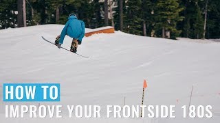 How To Improve Your Frontside 180s On A Snowboard [upl. by Kahler]