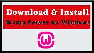 How to Download and install Wamp server on Windows in Hindi [upl. by Schoening]