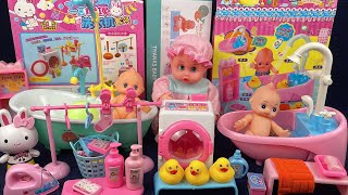 8 Minutes Satisfying with Unboxing Pink Laundry Set Shower Game Review Toys  ASMR [upl. by Llorre]