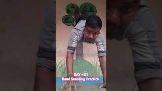 Hand Standing Practice  DAY 01  Kshirasindhu Padhan  Yagashan [upl. by Poppy]