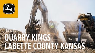 Quarry Kings  Labette County Kansas  John Deere Construction [upl. by Ertsevlis]