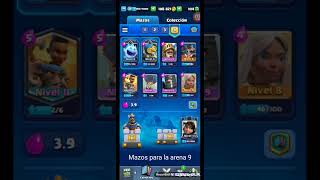 3 mazos para la arena 9Clahs Royale [upl. by Juxon]