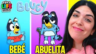 BLUEY BEBÉ vs BLUEY ABUELITA en TOCA LIFE [upl. by Brandy]