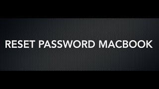 TIPS and TRICK  RESET PASSWORD MacBook Pro gampang gak pake ribet [upl. by Pierrepont]