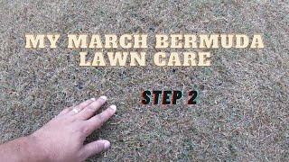 March bermuda lawn schedule Step 2 [upl. by Zanas132]