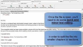 Using TextAloud 3s FileSplitter Utility [upl. by Nesnah]