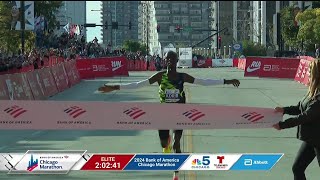 El corredor keniano John Korir gana el Maratón de Chicago [upl. by Aemat]