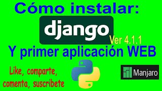 🚀Como instalar Django Versión 41 💻y primer app web Hola Mundo 🐍 Python [upl. by Hallimaj67]