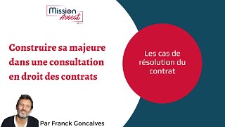 Les cas de résolution du contrat [upl. by Atela]