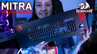 Review teclado redragon mitra switch outemu blue tecladomecanico tecladogamer [upl. by Alvie]